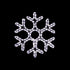 Pure white, snowflake, commercial quality, hangin, outdoor, Christmas, holiday, LED, rope light, quality, durable, motif, display, 2021