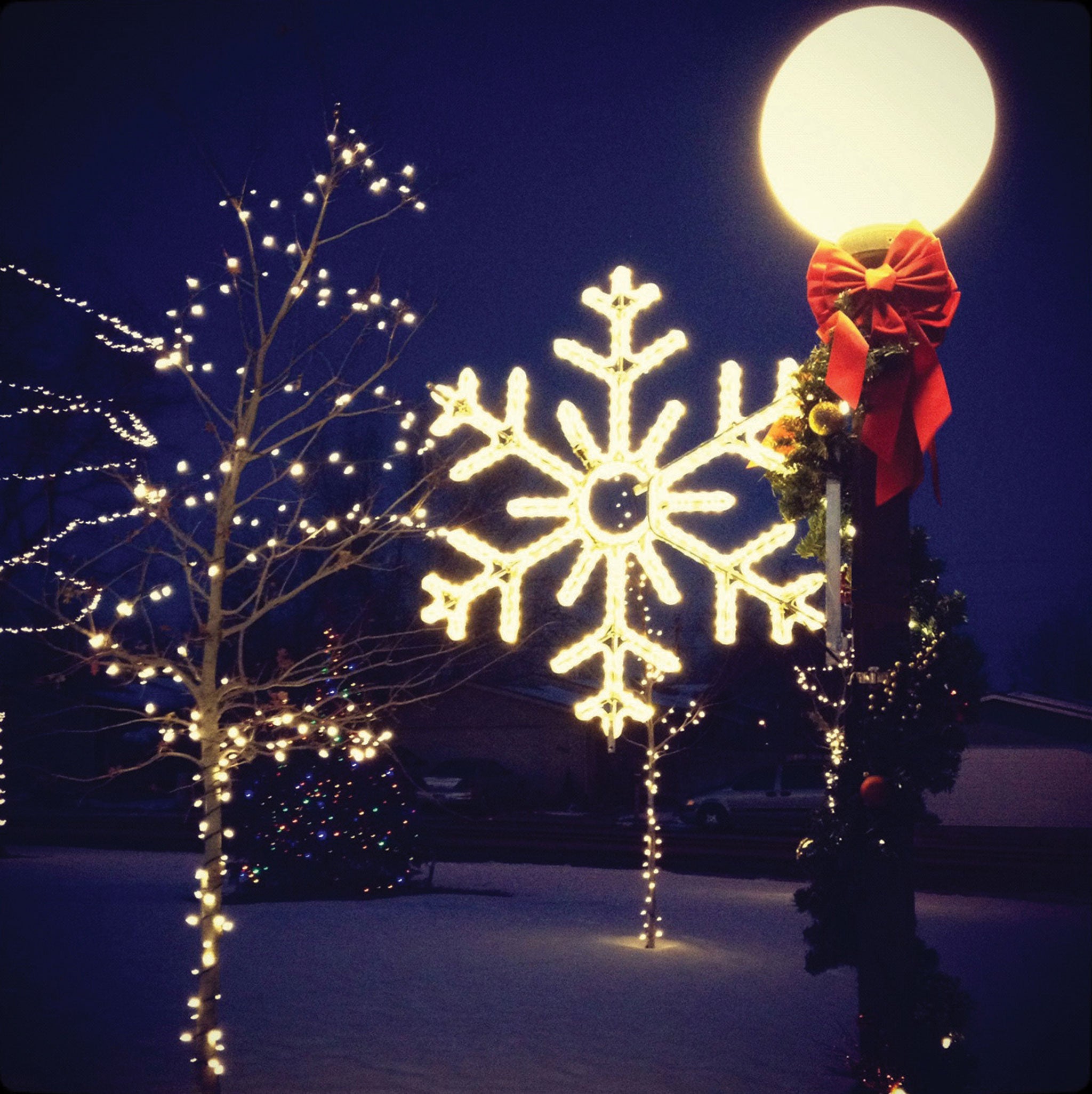 Pole Decoration - 6 Point Snowflake