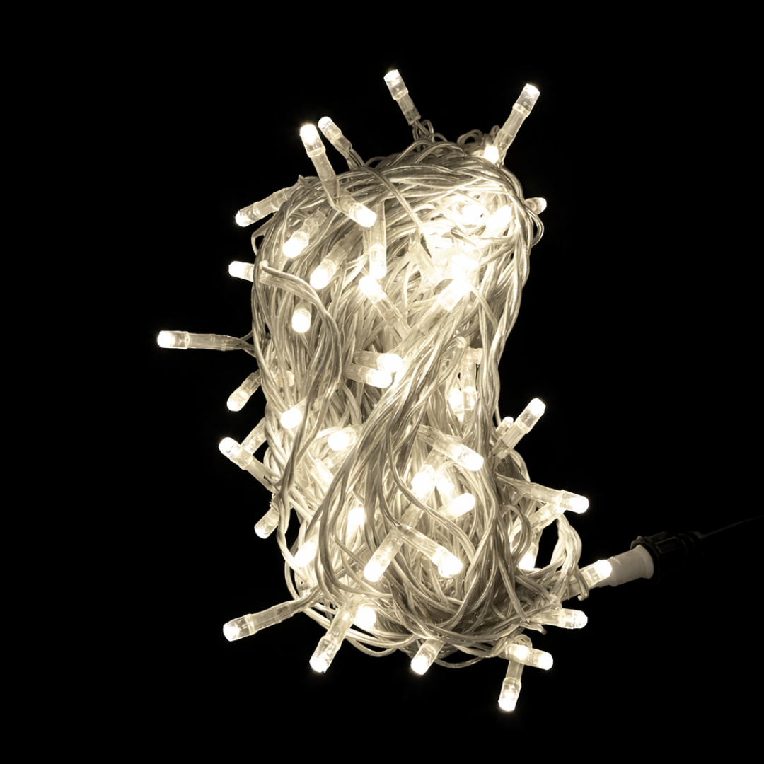 Pro 100 HD 5MM Mini Light Strings - Static Bulbs with WHITE Wire