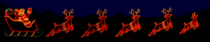 Custom Commercial Animated Sleigh Motif   (1223-N)