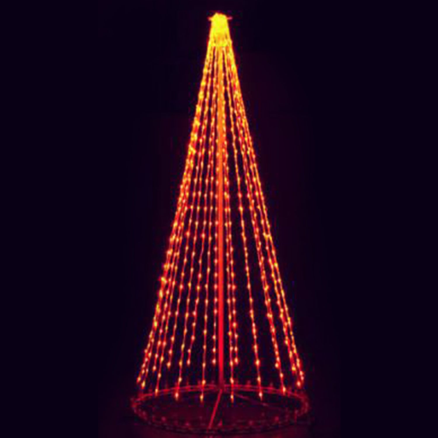 giant, life-size, commercial-grade, outdoor, Christmas, holiday, LED, bulb, lights, aluminum frame, quality, durable, motif, display, 2021, LED Tree, 3D, trees, orange